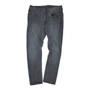 Ed Hardy Jeans Men's 32x28 Gray Blue Skull Straight Leg Punk's Not Dead